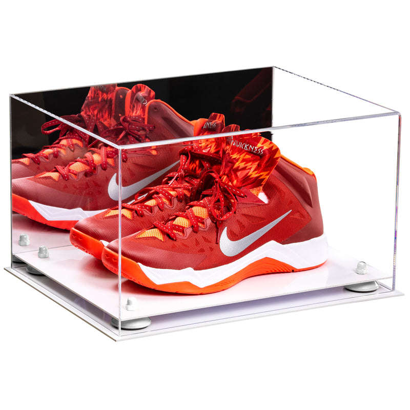 Basketball Shoe Pair Display Case 15.25 X 12 X 9 Mirror (A082/V13)