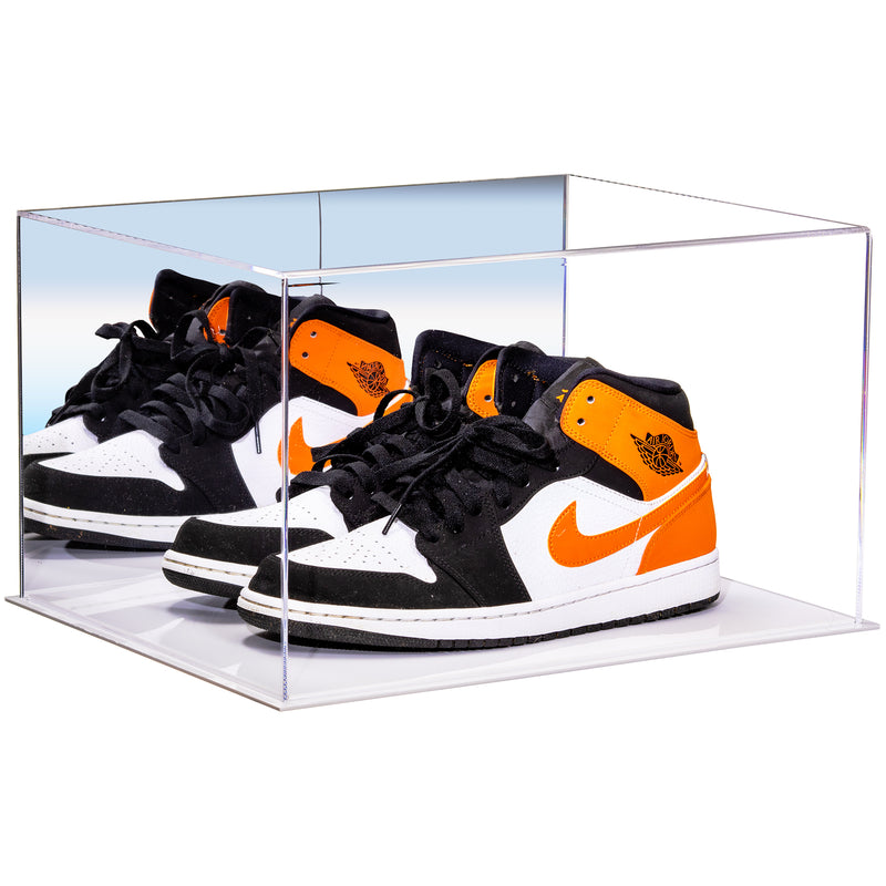 Basketball Shoe Pair Display Case 15.25 X 12 X 9 Mirror (A082/V13)