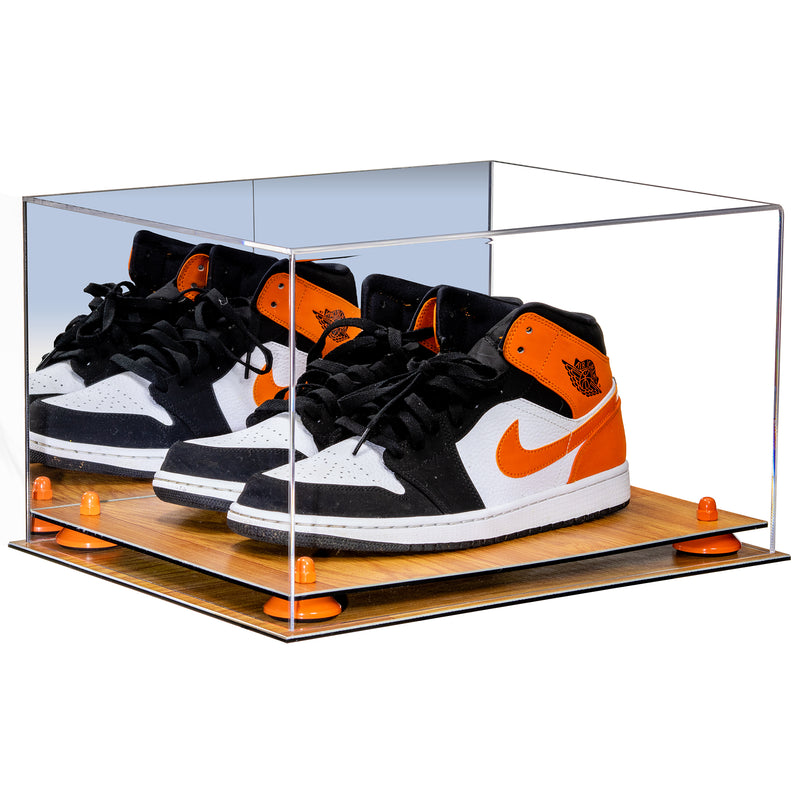 Basketball Shoe Pair Display Case 15.25 X 12 X 9 Mirror (A082/V13)