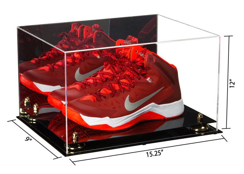 Versatile Deluxe Acrylic Display Case - Large Rectangle Box with Risers and Mirror 15" x 12" x 9" (A082), Display Case, Better Display Cases, Better Display Cases - Better Display Cases