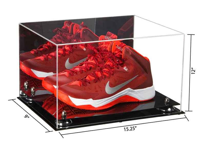Versatile Deluxe Acrylic Display Case - Large Rectangle Box with Risers and Mirror 15" x 12" x 9" (A082), Display Case, Better Display Cases, Better Display Cases - Better Display Cases