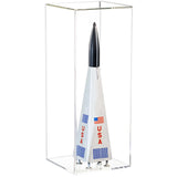 Clear Table Top Model Rocket Display Cases
