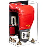 Full Size Boxing Glove Vertical Display Case with Mirror Back