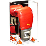 Full Size Boxing Glove Vertical Display Case with Mirror Back