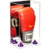 Full Size Boxing Glove Vertical Display Case with Mirror Back