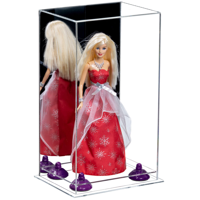  Mirror Clear Base Purple Risers Doll Display Case
