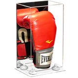 Full Size Boxing Glove Vertical Display Case with Mirror Back