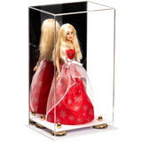  Mirror White Base Gold Risers Doll Display Case