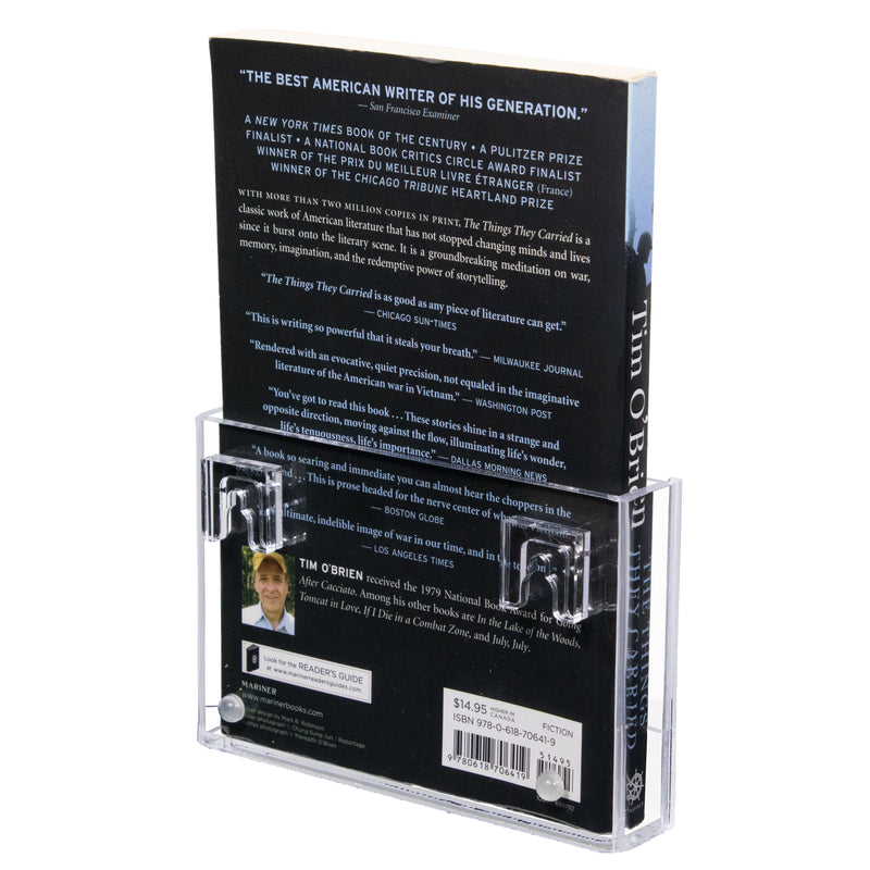 Acrylic Book Holder for Small Books with Wall Mounts (A100/SP09)