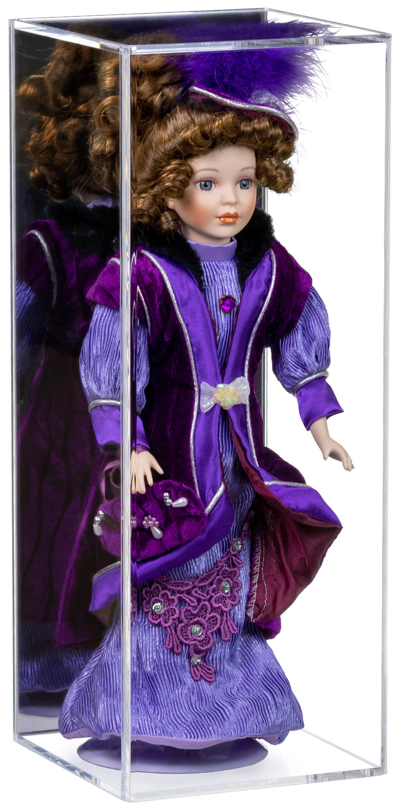 Black Back Doll Display Case