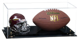 Full-Size Football And Mini Helmet Display Case - Clear (A103/B47)