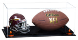 Full-Size Football And Mini Helmet Display Case - Clear (A103/B47)