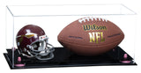 Full-Size Football And Mini Helmet Display Case - Clear (A103/B47)