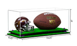 Full-Size Football And Mini Helmet Display Case - Clear (A103/B47)