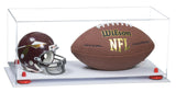 Full-Size Football And Mini Helmet Display Case - Clear (A103/B47)