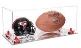 Full-Size Football And Mini Helmet Display Case - Clear (A103/B47)