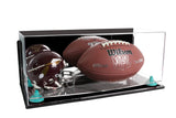 Full-Size Football and Mini Helmet (not Full Size) Display Cases - Mirror No Wall Mounts (A103/B47)