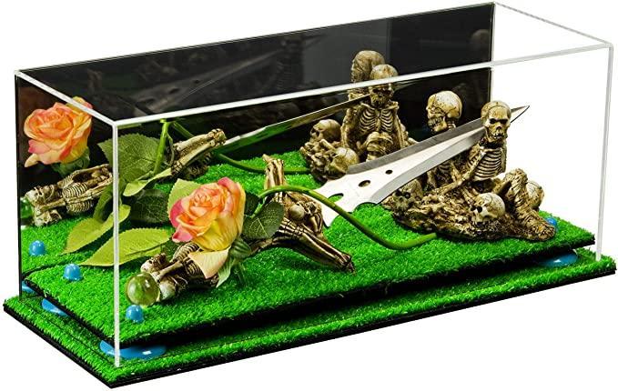 Acrylic Versatile Display Case 19.25 x 8.25 x 8 - Mirror no Wall Mounts (A103/V47)