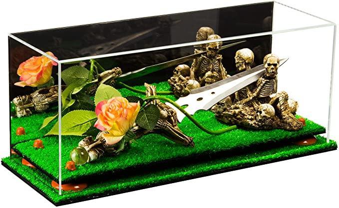 Acrylic Versatile Display Case 19.25 x 8.25 x 8 - Mirror no Wall Mounts (A103/V47)