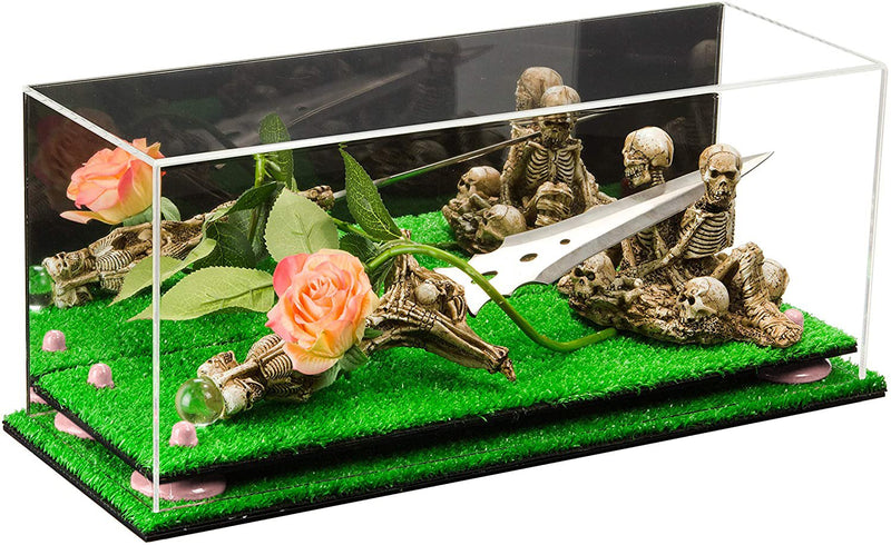 Acrylic Versatile Display Case 19.25 x 8.25 x 8 - Mirror no Wall Mounts (A103/V47)
