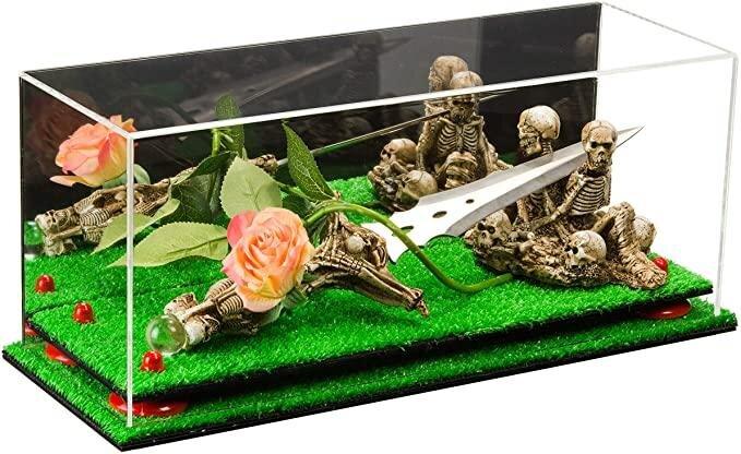 Acrylic Versatile Display Case 19.25 x 8.25 x 8 - Mirror no Wall Mounts (A103/V47)