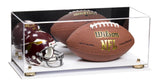 Full-Size Football and Mini Helmet (not Full Size) Display Cases - Mirror No Wall Mounts (A103/B47)