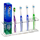 Clear acrylic toothbrush holder wall mounted