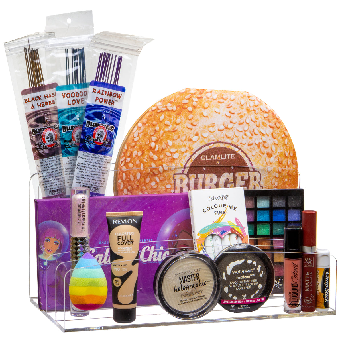 Makeup Palette \u0026 Beauty Supply Holder with Wall Mount - 12\, image size:1200x1200