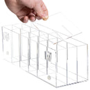 Wall mounted acrylic makeup and beauty supply organizer