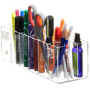 Acrylic floating office supply organizer for pens, pencils and markers