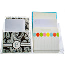Wall mounted clear acrylic greeting card organizer with six storage compartments
