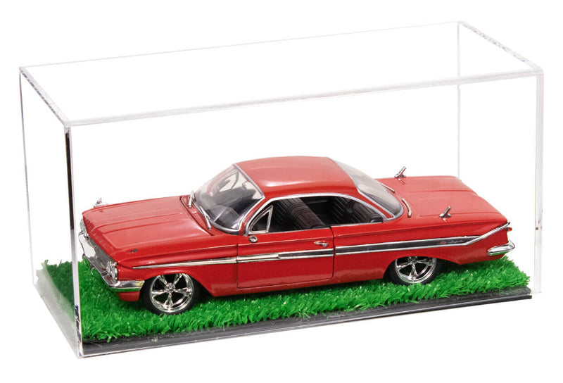 Model Car Clear Case with Turf Floor