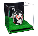 Versatile Display Case - Large Square Box with with Risers, Mirror Case and No Wall Mount 15.5" x 15.5" x 15.5" (A118)
