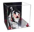 Versatile Display Case - Large Square Box with with Risers, Mirror Case and No Wall Mount - 15.5" x 15.5" x 15.5" (A118)
