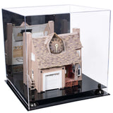 Versatile Display Case - Large Square Box with Mirror Case with Risers 15.5" x 15.5" x 15.5" (A118)