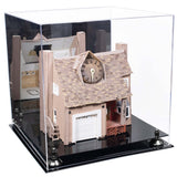 Versatile Display Case - Large Square Box with Mirror Case with Risers 15.5" x 15.5" x 15.5" (A118)