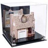 Versatile Display Case - Large Square Box with Mirror Case with Risers 15.5" x 15.5" x 15.5" (A118)
