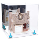 Versatile Display Case - Large Square Box with with Risers, Mirror Case and No Wall Mount - 15.5" x 15.5" x 15.5" (A118)