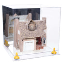 Versatile Display Case - Large Square Box with with Risers, Mirror Case and No Wall Mount - 15.5" x 15.5" x 15.5" (A118)