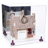 Versatile Display Case - Large Square Box with Mirror Case with Risers 15.5" x 15.5" x 15.5" (A118)