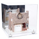 Versatile Display Case - Large Square Box with with Risers, Mirror Case and No Wall Mount - 15.5" x 15.5" x 15.5" (A118)