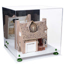 Versatile Display Case - Large Square Box with with Risers, Mirror Case and No Wall Mount - 15.5" x 15.5" x 15.5" (A118)