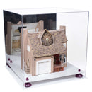 Versatile Display Case - Large Square Box with with Risers, Mirror Case and No Wall Mount - 15.5" x 15.5" x 15.5" (A118)