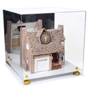 Versatile Display Case - Large Square Box with with Risers, Mirror Case and No Wall Mount - 15.5" x 15.5" x 15.5" (A118)