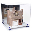 Versatile Display Case - Large Square Box with with Risers, Mirror Case and No Wall Mount - 15.5" x 15.5" x 15.5" (A118)