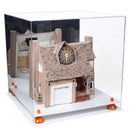 Versatile Display Case - Large Square Box with with Risers, Mirror Case and No Wall Mount - 15.5" x 15.5" x 15.5" (A118)