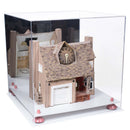 Versatile Display Case - Large Square Box with with Risers, Mirror Case and No Wall Mount - 15.5" x 15.5" x 15.5" (A118)