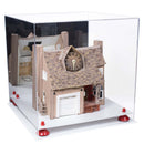 Versatile Display Case - Large Square Box with with Risers, Mirror Case and No Wall Mount - 15.5" x 15.5" x 15.5" (A118)