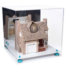 Versatile Display Case - Large Square Box with with Risers, Mirror Case and No Wall Mount - 15.5" x 15.5" x 15.5" (A118)