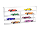 Clear Acrylic Diecast Model Car Display Case with Shelves